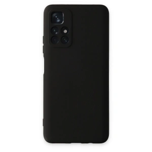 Xiaomi Redmi Note 11t Kılıf Nano İçi Kadife Silikon - Siyah