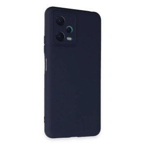 Xiaomi Redmi Note 12 5g Kılıf Nano İçi Kadife Silikon - Lacivert