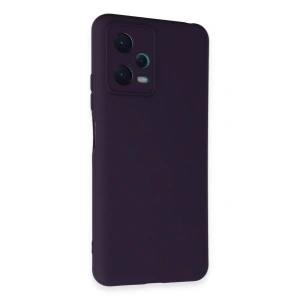 Xiaomi Redmi Note 12 5g Kılıf Nano İçi Kadife Silikon - Mor