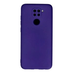 Xiaomi Redmi Note 9 Kılıf Nano İçi Kadife Silikon - Mor