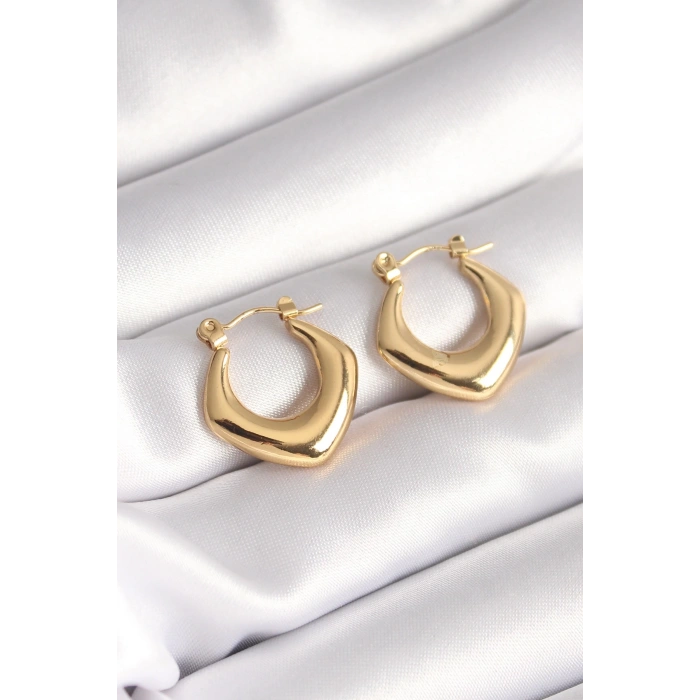 316L Çelik Gold Renk Kadın Küpe