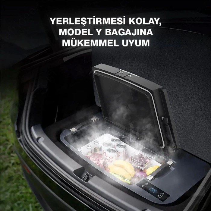 Acopower T35 12/24Volt 33Litre Tesla Model Y ile Uyumlu Kompresörlü Outdoor Oto Buzdolabı
