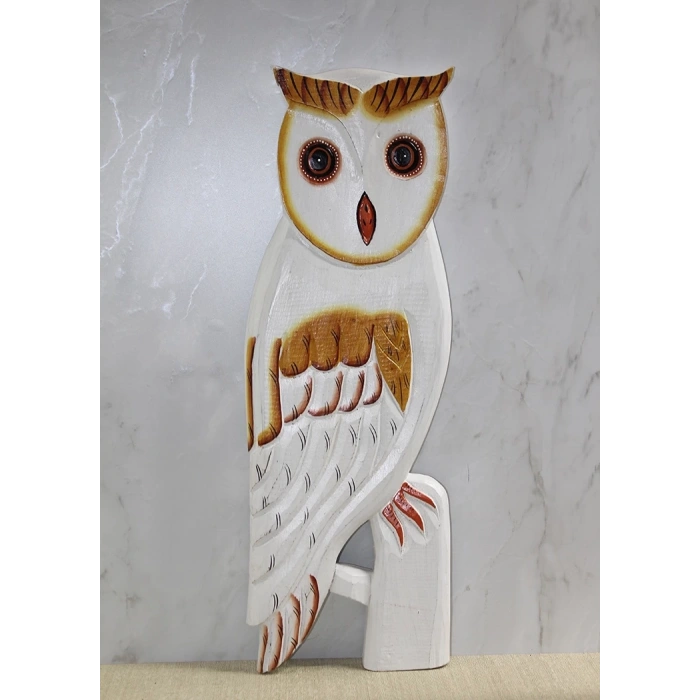 Ahşap Duvara Asmalı Tekli Baykuş 3sutama-7