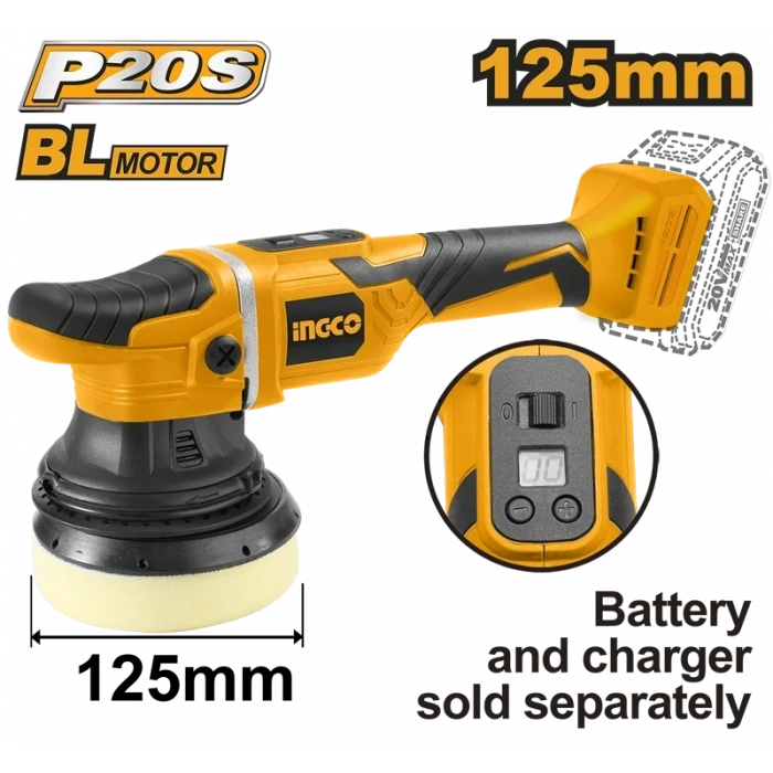 Akülü Polisaj 125mm 20V 2.0 Ah