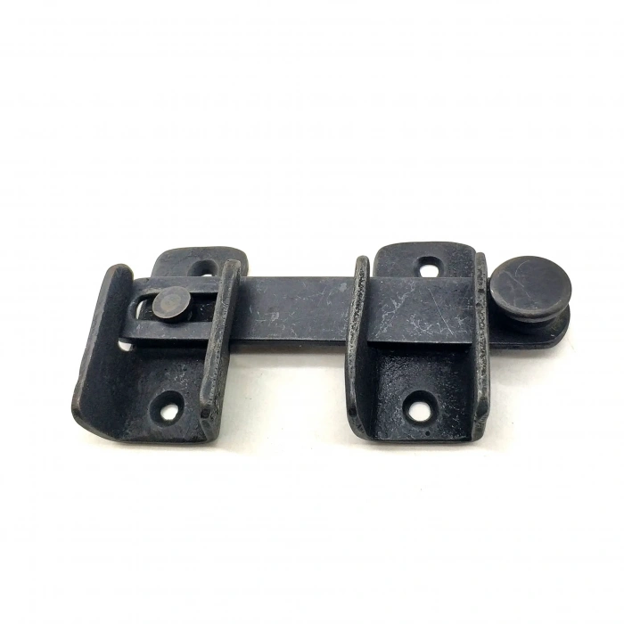 Antika Tarz Dekoratif Pirinç Kapı Mandalı - 57x115 Mm, Oksit