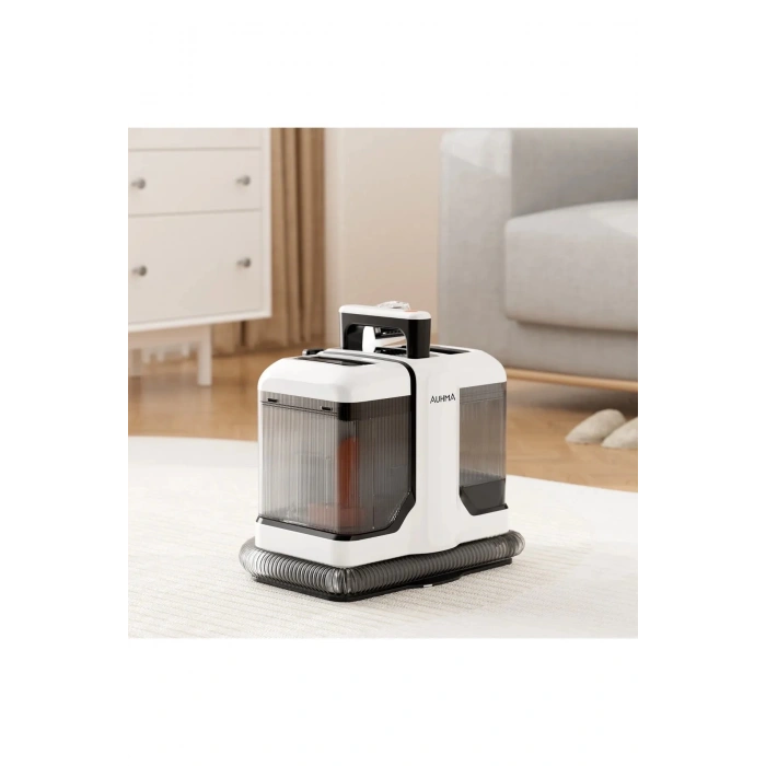 Auhma Koltuk Ve Halı Yıkama Makinesi 2 Başlıklı Leke Çıkarıcı 450 Watt Beyaz