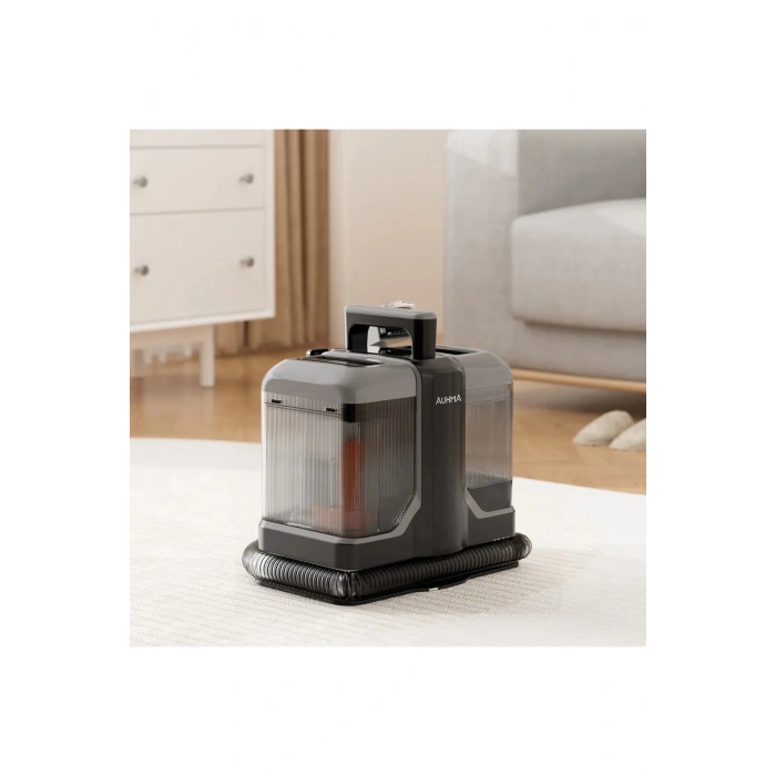 Auhma Koltuk Ve Halı Yıkama Makinesi 2 Başlıklı Leke Çıkarıcı 450 Watt Siyah