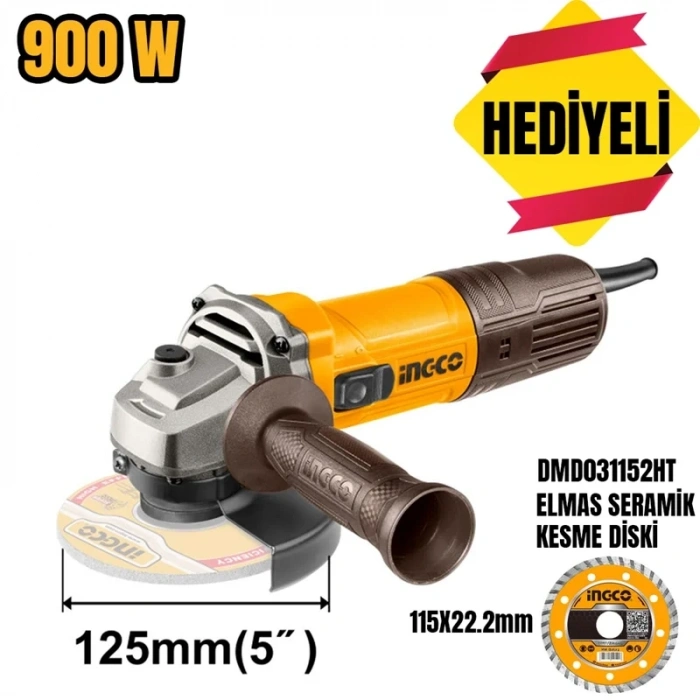 Avuç Taşlama 125 MM 900 Watt