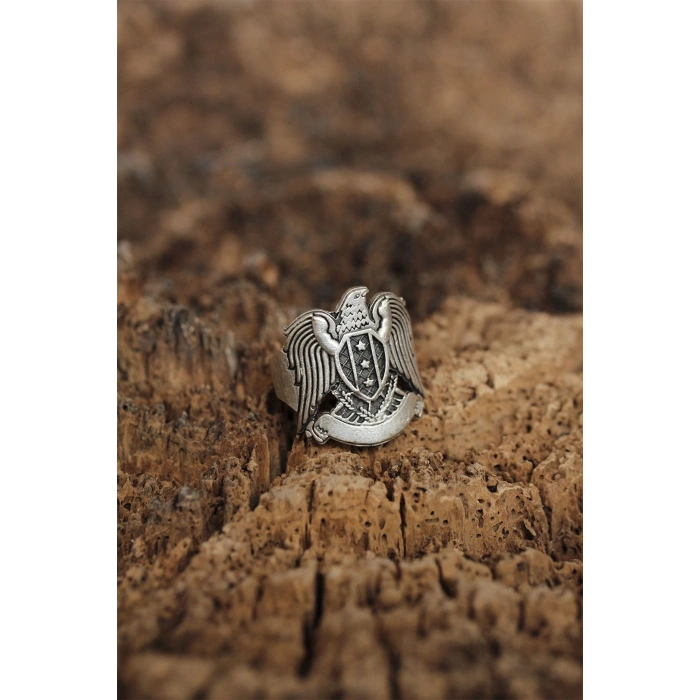 Ayarlanabilir Selçuklu Kartalı Arma Erkek Yüzük