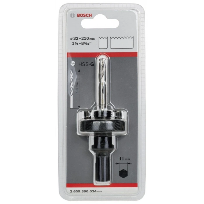 Bosch 11 mm Altıgen Şaftlı 32-210 mm Pançlar için Adaptör