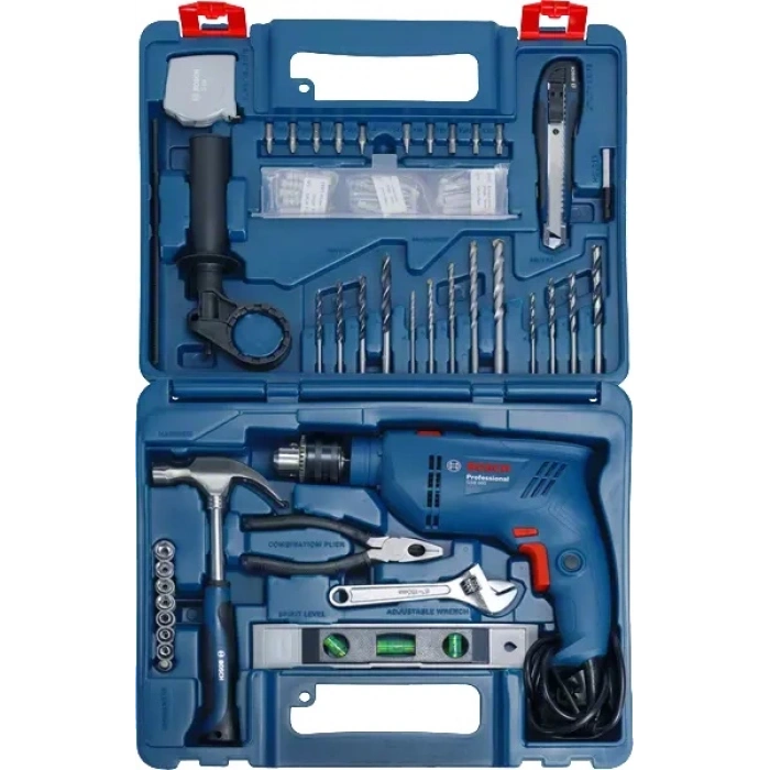 Bosch GSB 600 Darbeli Matkap + 100 Parça Aksesuar Seti