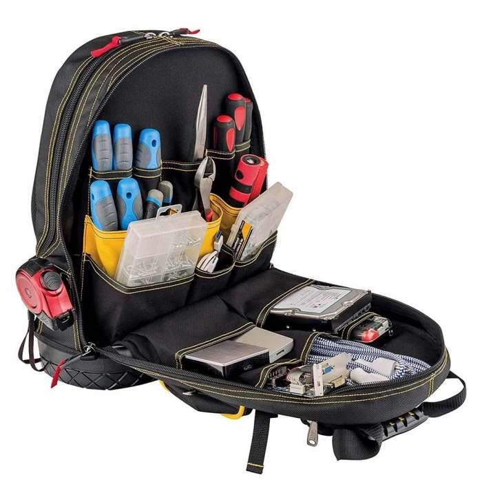 CAT DA980197 18 2 Bölmeli Ağır Hizmet Bez Alet Sırt Takım Çantası