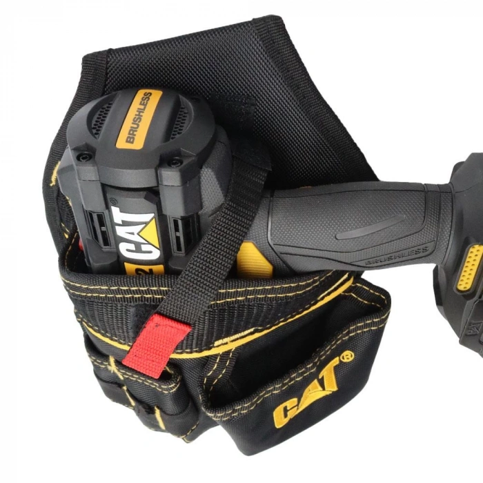 CAT DA980565 Şarjlı Matkap İçin Kemer Askılı Ağır Hizmet Bel Alet Çantası