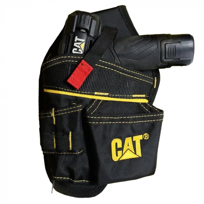 CAT DA980565 Şarjlı Matkap İçin Kemer Askılı Ağır Hizmet Bel Alet Çantası
