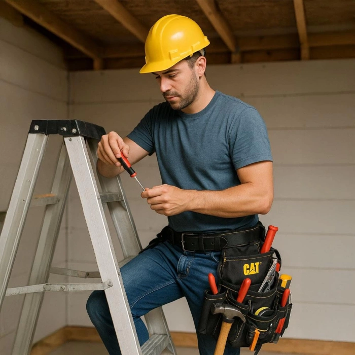 CAT DA980569 Kemerli Askı Kancalı Ağır Hizmet Bel Alet Çantası