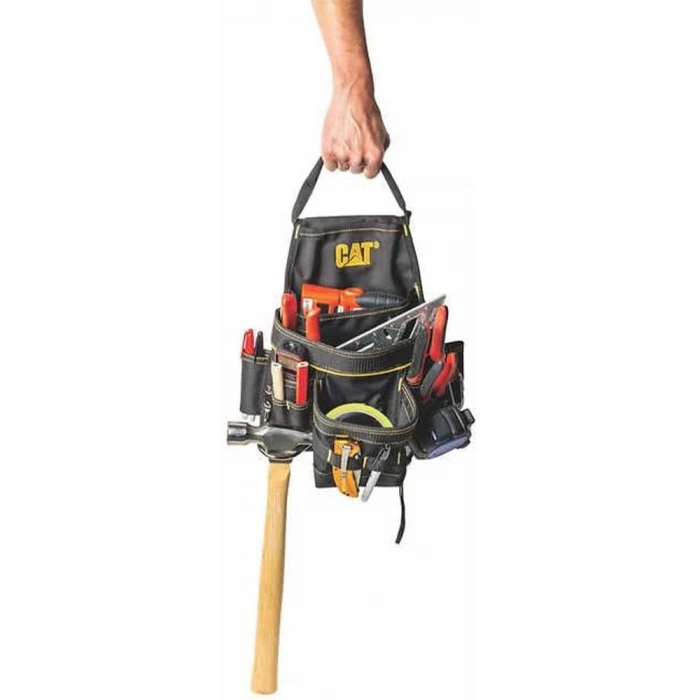 CAT DA980569 Kemerli Askı Kancalı Ağır Hizmet Bel Alet Çantası
