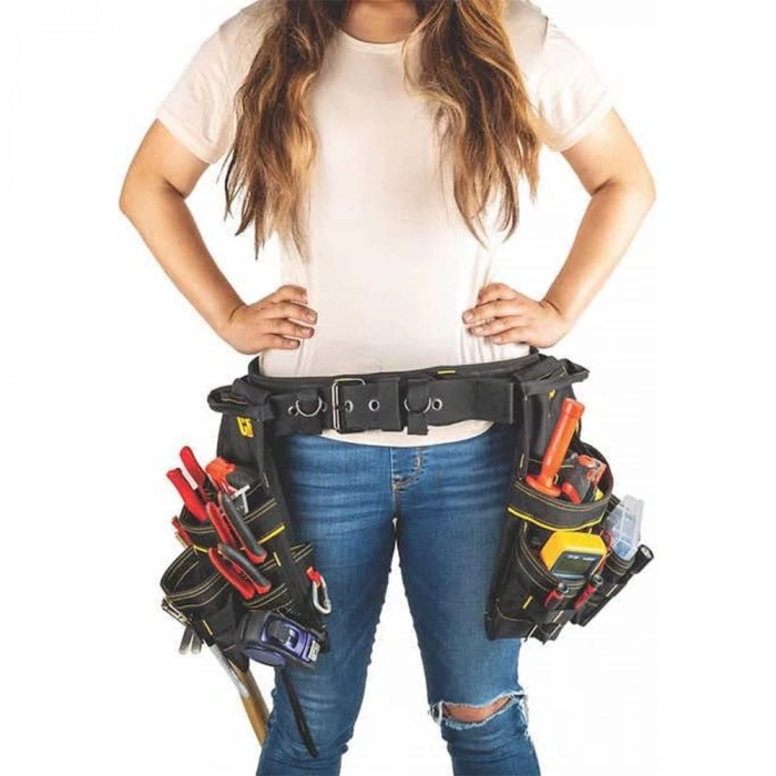 CAT DA980569 Kemerli Askı Kancalı Ağır Hizmet Bel Alet Çantası