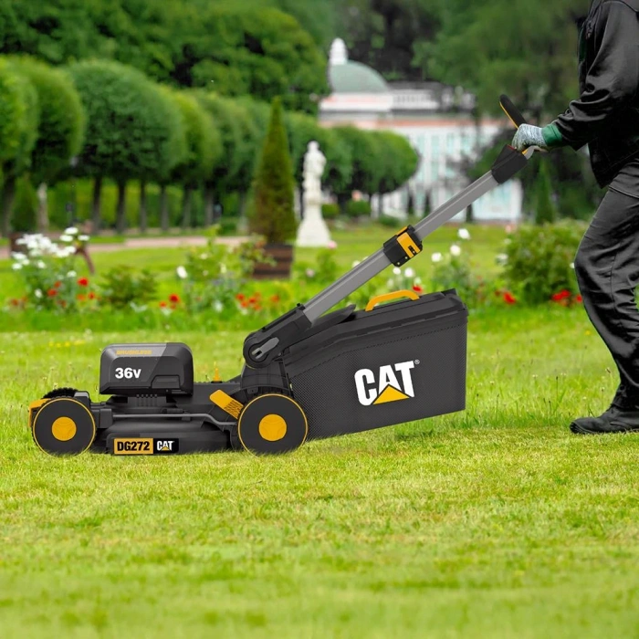 CAT DG272 36Volt 4.0Ah. Li-ion 41CM Profesyonel Kömürsüz Şarjlı Çim Biçme