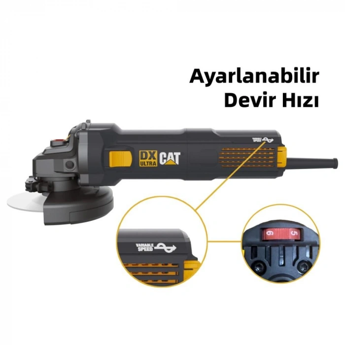 CAT DX3065 1400Watt 125mm Devir Ayarlı Profesyonel Avuç Taşlama