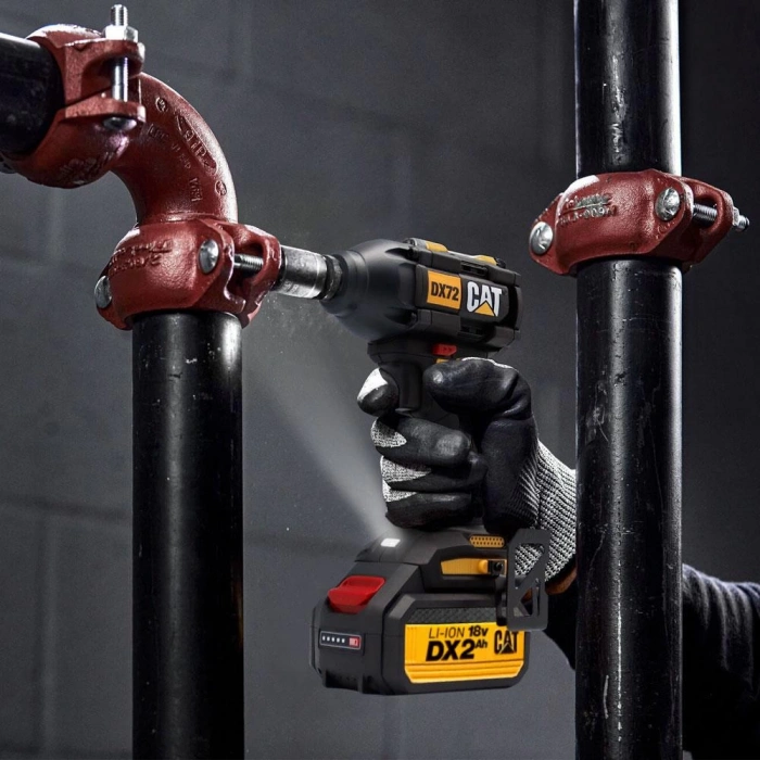 CAT DX72BC 18Volt/2.0Ah Li-ion Tek Akülü Şarjlı 350Nm Kömürsüz Profesyonel Somun Sıkma
