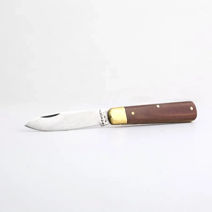 Cemil Erişen Bursa Çakı No:1 - 15,5 Cm , Ahşap Sap, Perçinli, Tek Sarı