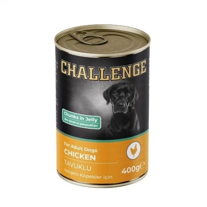 Challenge Tavuklu Yetişkin Konserve Köpek Maması 400 Gr
