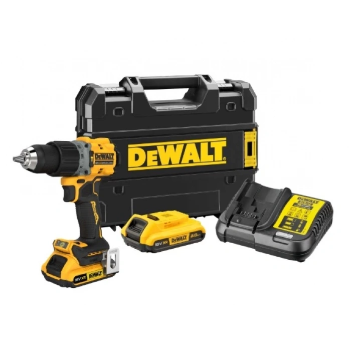 Dewalt DCD805D2T 18V 2.0AH Li-Ion Kömürsüz Çift Akülü Darbeli Matkap