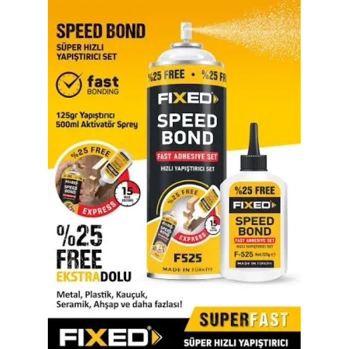 FIXED PROFESYONEL HIZLI YAPIŞTIRICI 500+125