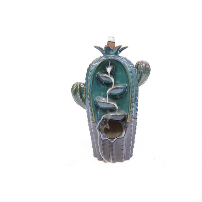 Geri Akış Buhurdanlık Ve Tütsülük Seramik Kaktüs