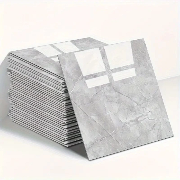 Gri Mermer Desen Duvar Sticker (30*30)