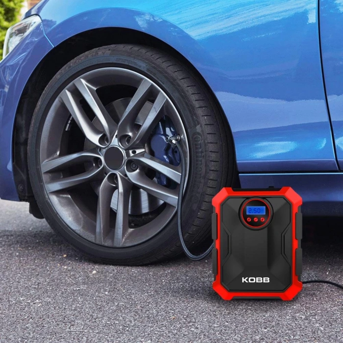 KOBB KB200 12Volt 150 PSI Ayarlanabilir Dijital Basınç Göstergeli Hava Lastik Şişirme Pompası