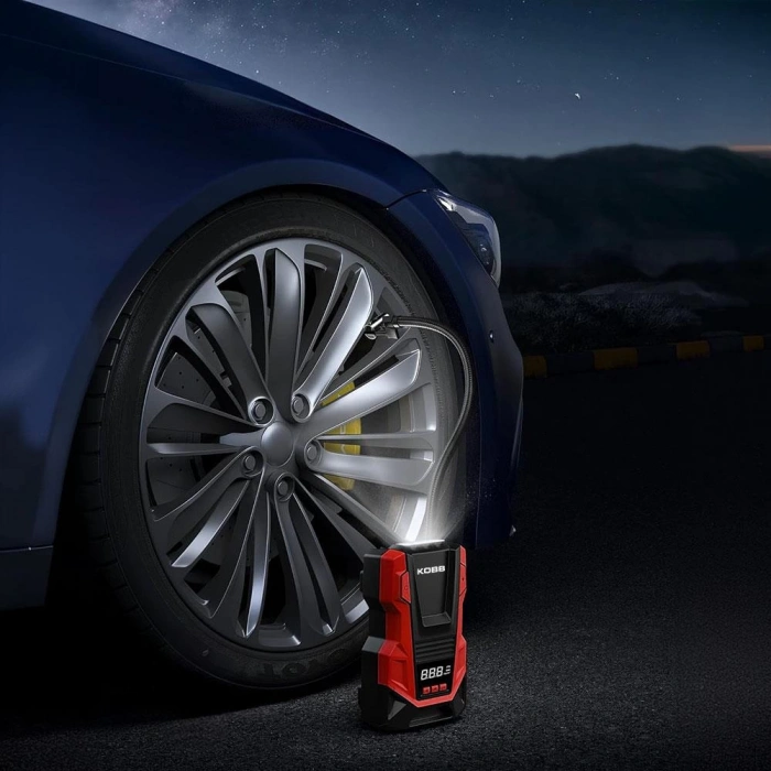 KOBB KB220 12Volt/220Volt 150 PSI Dijital Basınç Göstergeli Lastik Şişirme Pompası