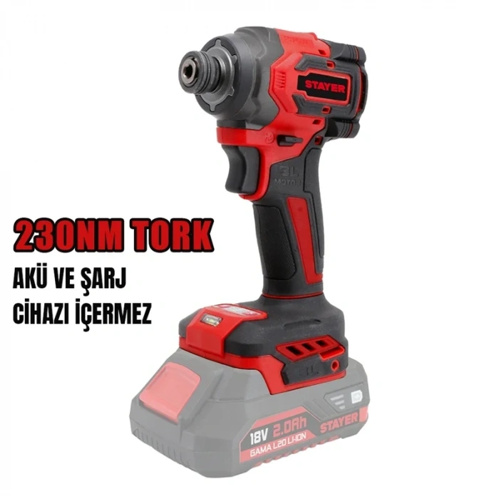 KÖMÜRSÜZ AKÜLÜ TORKLU VİDALAMA 18V Li-ion 2.0Ah/6.0Ah