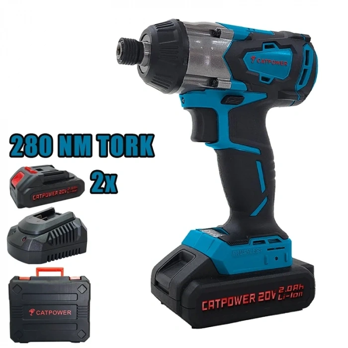 KÖMÜRSÜZ AKÜLÜ TORKLU VİDALAMA Lİ-İON 2.0Ah /4.0Ah