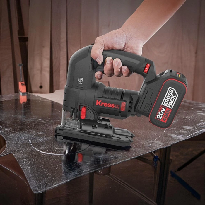 Kress KUE26.9 20Volt Profesyonel Kömürsüz Devir Ayarlı Şarjlı Dekupaj Testere (Akü Dahil Değildir)