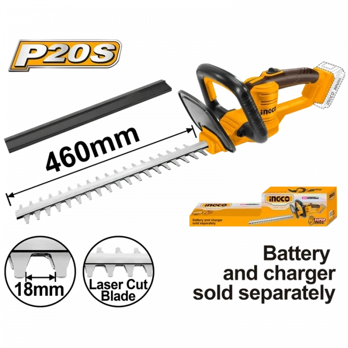 Li-ion Akülü Çit Kesme 20V 2.0Ah