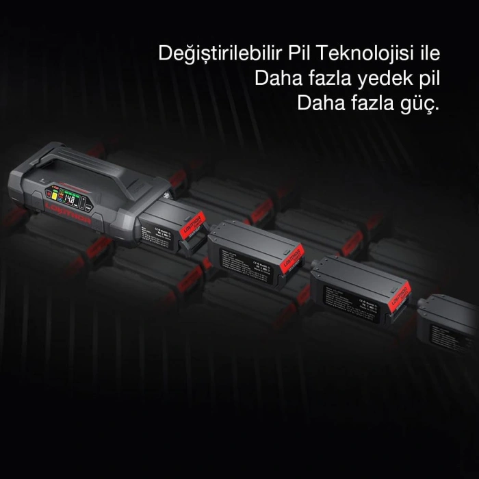 Lokithor LIPO 14.8Volt Li-Polimer 1500A Takviye Gücü APARTX ile Uyumlu Yedek Akü