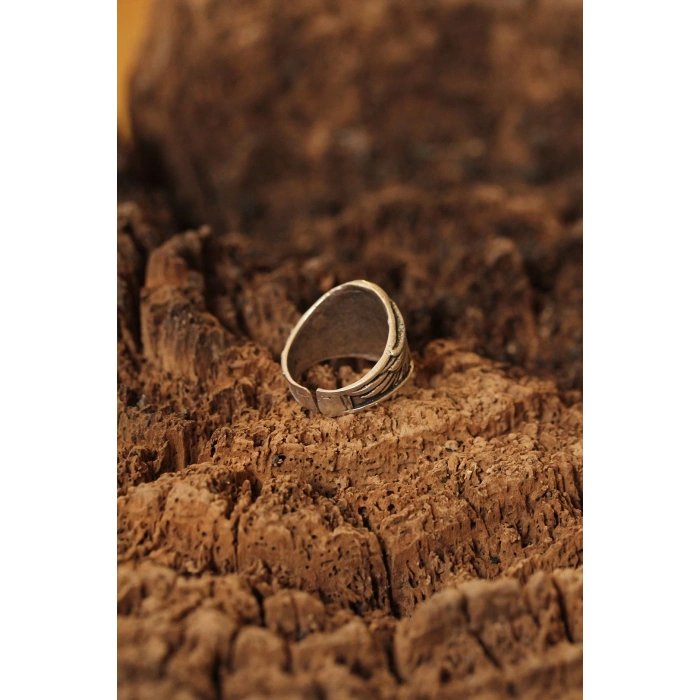 Miğfer Figürlü Ayarlanabilir Erkek Yüzük