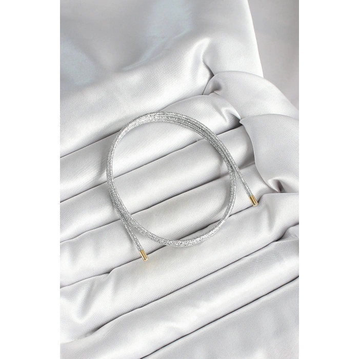 Mıknatıslı Gümüş Renk Sarmal Kadın Bileklik