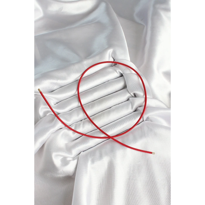 Mıknatıslı  Koyu Kırmızı Renk Sarmal Kadın Bileklik