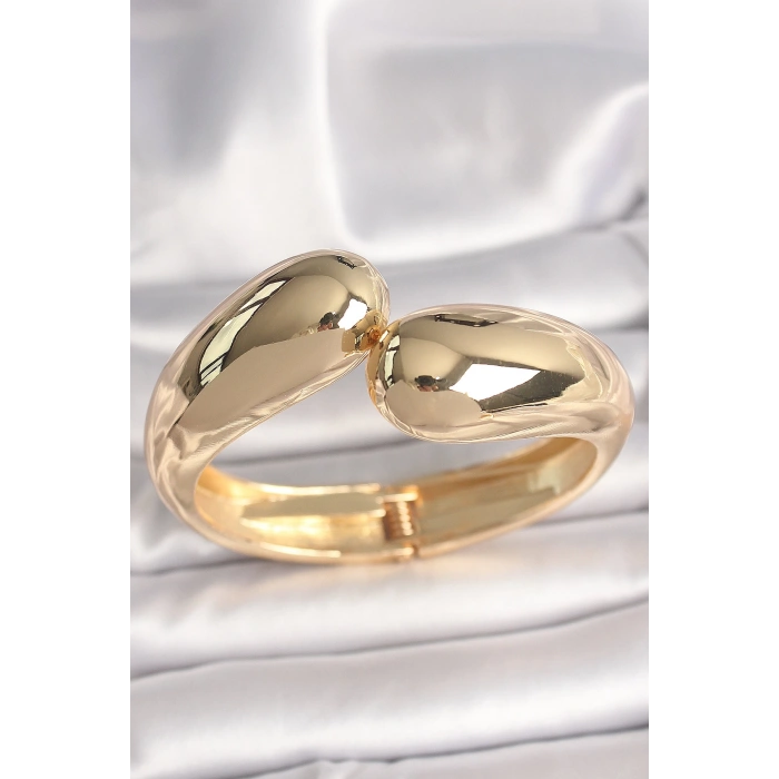 Pirinç Gold Renk Damla Model Kadın Kelepçe