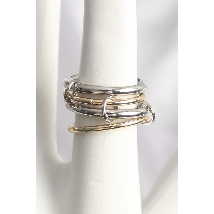 Pirinç Mix Renk 4Lü Model Kadın Yüzük