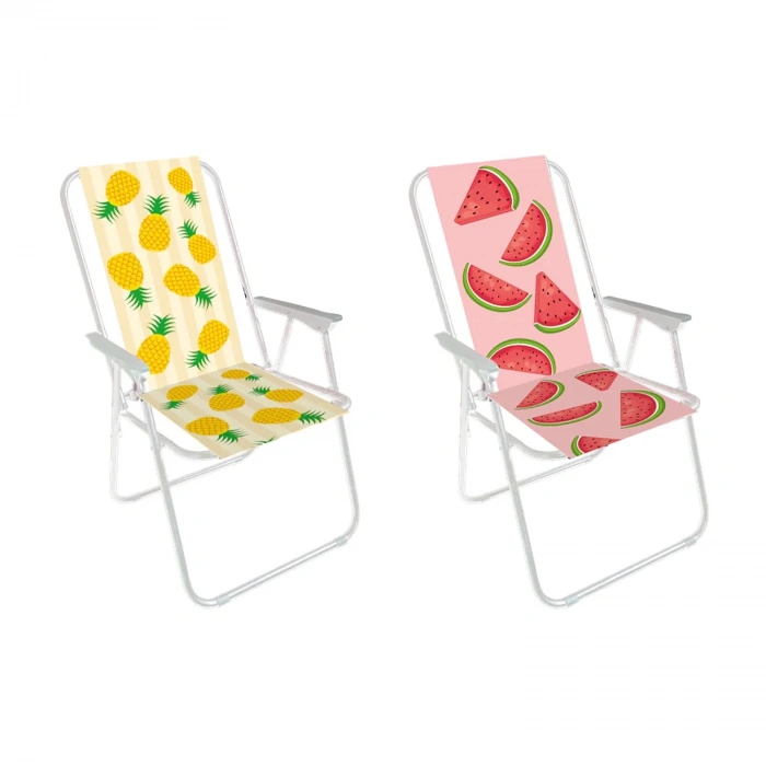 Plaj Sandalyesi - Karpuz Desenli