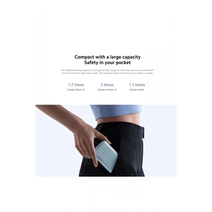 Power Bank 10000mah  Krem Entegre Kablo Usb Ve Usb-c Portu 22.5w Bhr9072gl