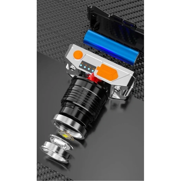 Ps-009 Güçlü Süper Parlak Sensörlü T6 Led Uzun Menzilli Su Geçirmez 1200 Lümen Usb Şarj Edilebilir Kafa Lambası