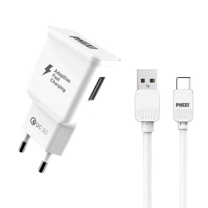 Qch202t Basic 12v / 3a Qualcomm 3.0 Type-c Usb Kablolu Hızlı Şarj Cihazı