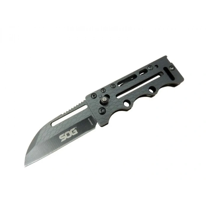 Sog Ac78 Siyah Yaprak Kamp Çakı 14,5 Cm - Metal Sap, Kılıflı