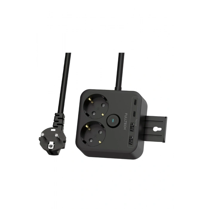 Termal Akım Korumalı Isıya Dayanıklı 2’li Duvar Tipi Priz 2x Usb 2x Type-c