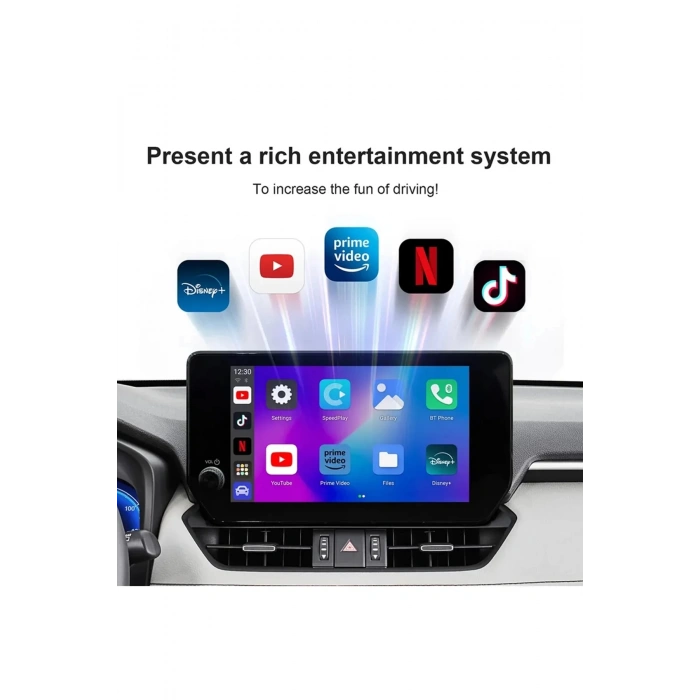 Wireless Carplay Android Araba 4 Çekirdekli Akıcı Fullhd 1080p Wifi 2.4/5g 2gb/32gb