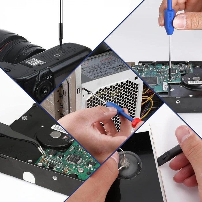 WORKPRO WP200531 12 Parça CR-V Elektronikçi Hassas Profesyonel Onarım Seti